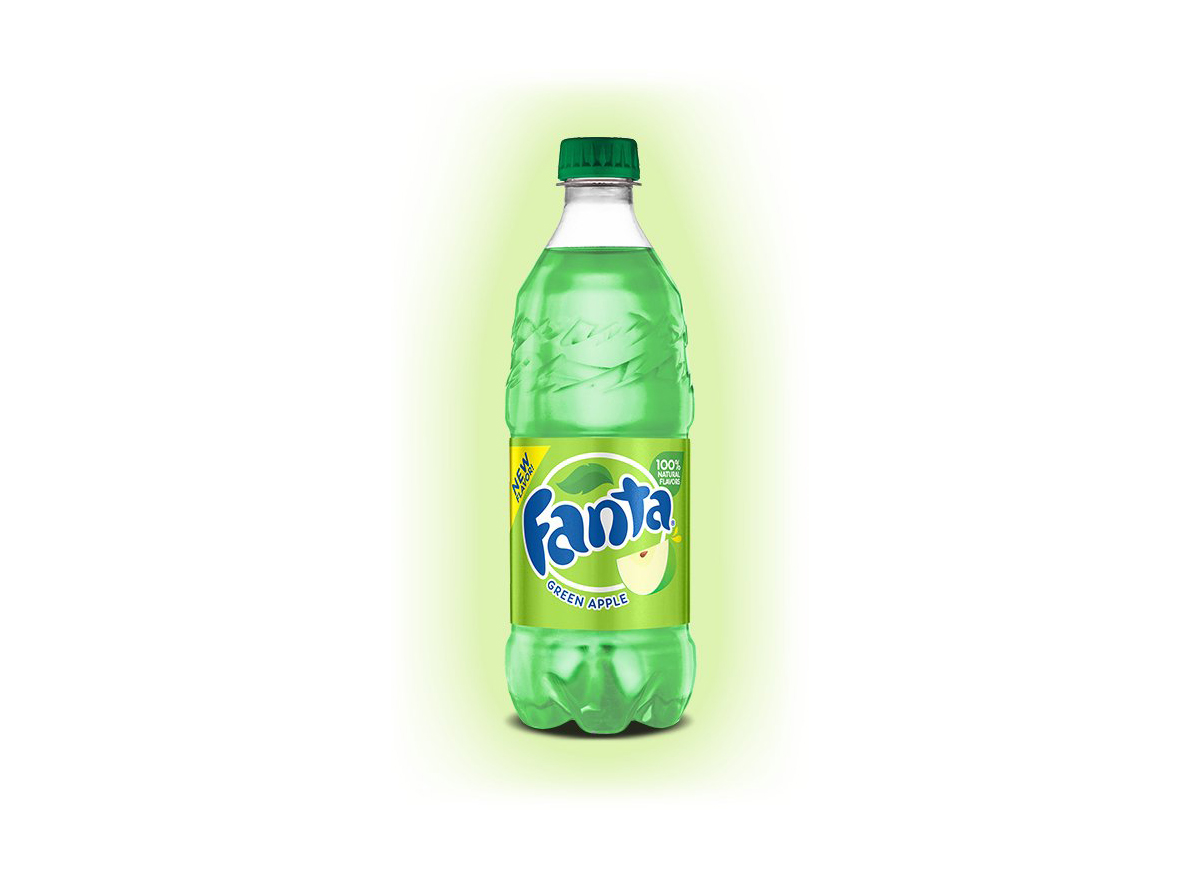 fanta green apple bottle