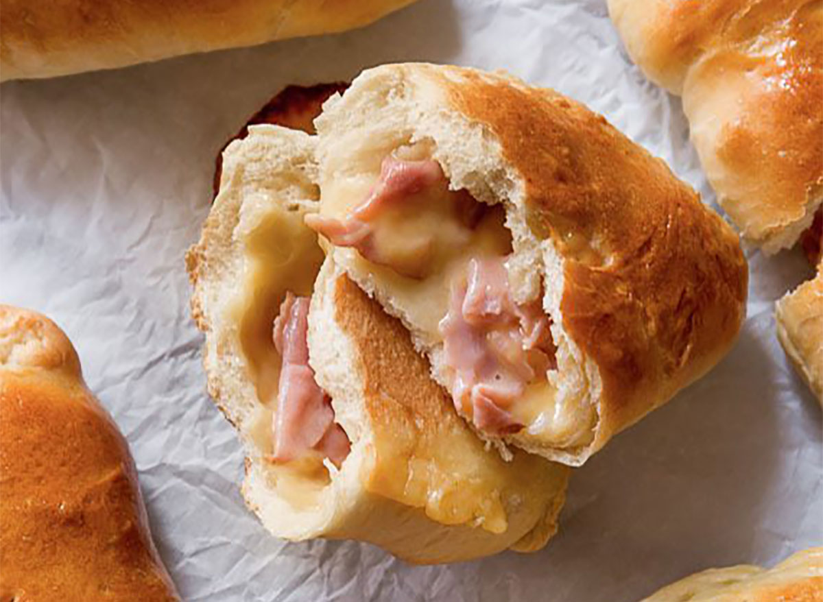 homemade ham and cheese bread pockets