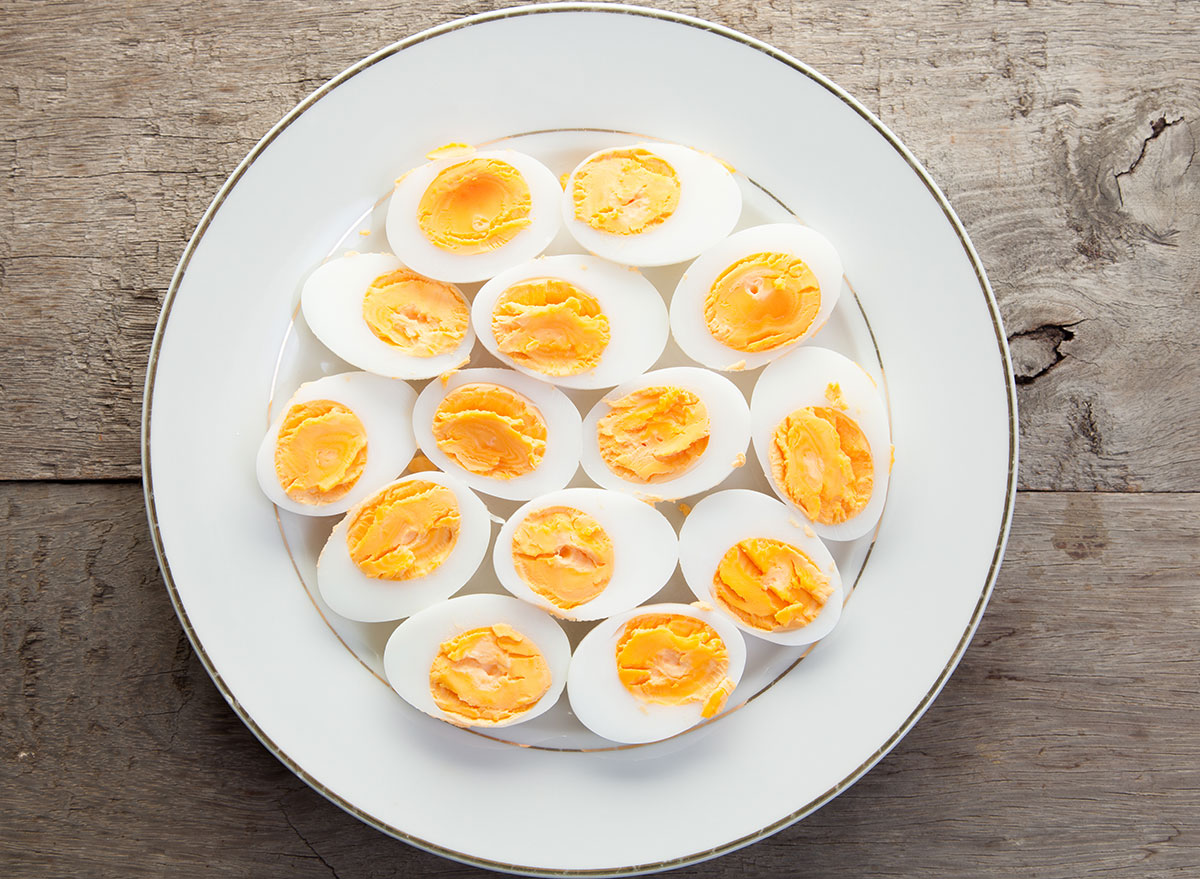 hard-boiled eggs
