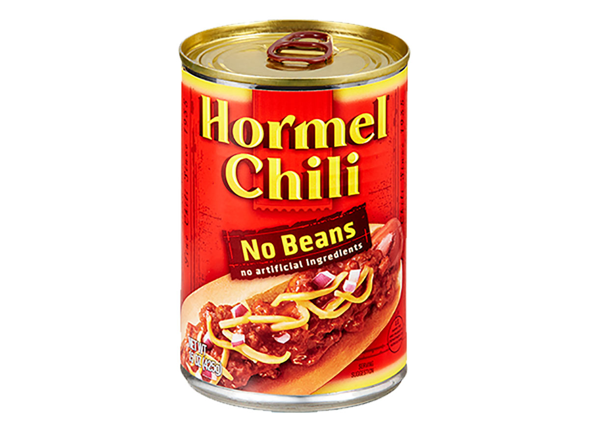 can of hormel chili no beans