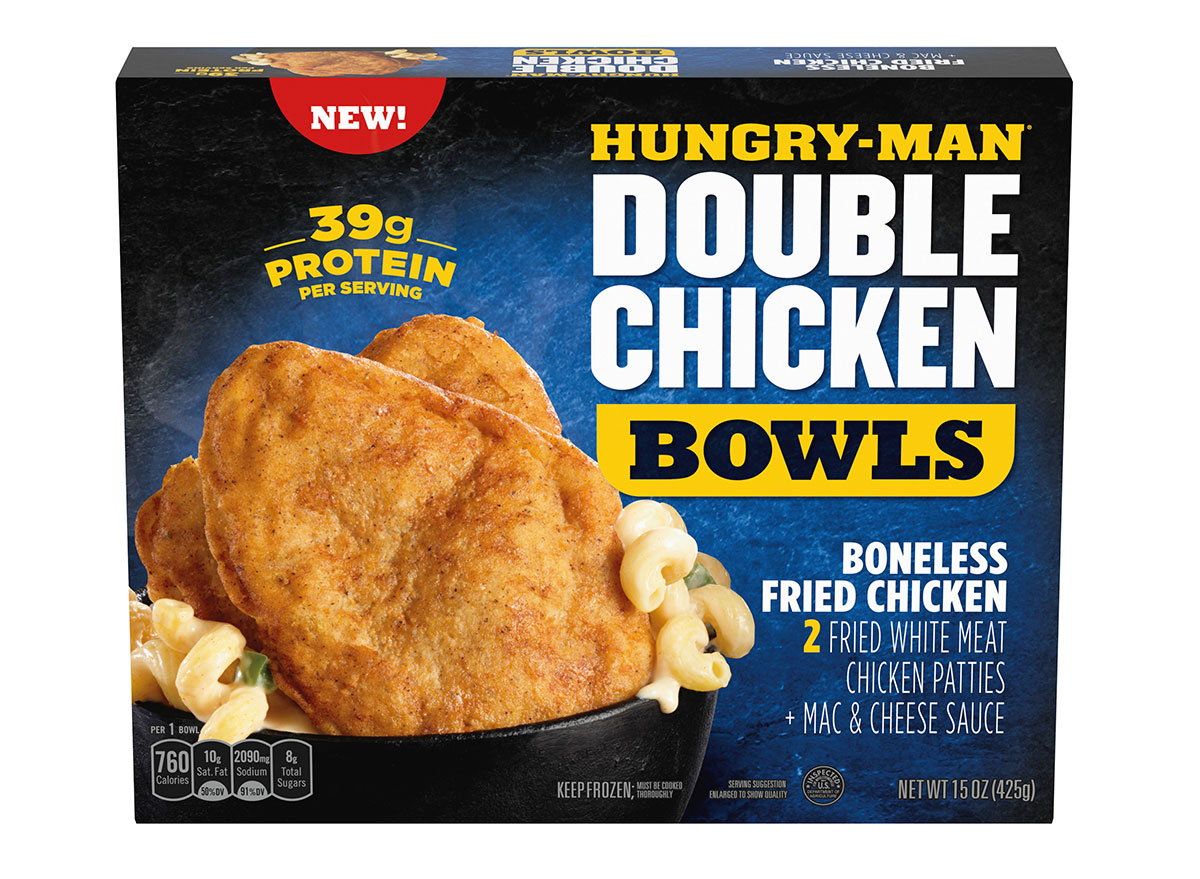 hungry man double chicken bowls