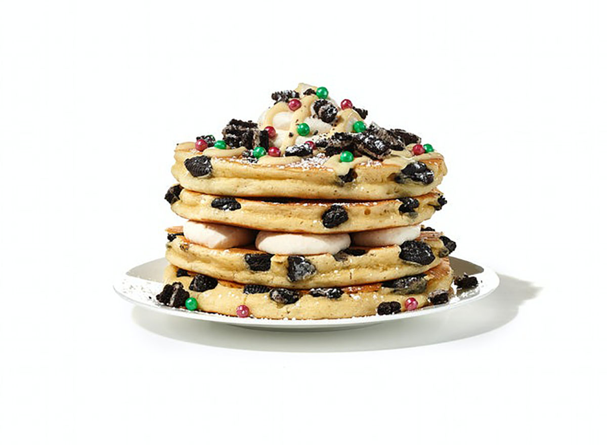 ihop festive milk n cookies full stack pancakes