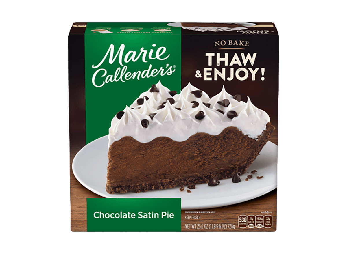 marie callenders chocolate satin pie