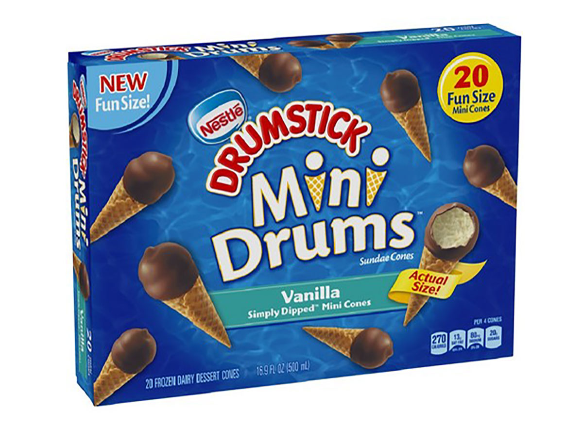 box of nestle mini drums ice cream