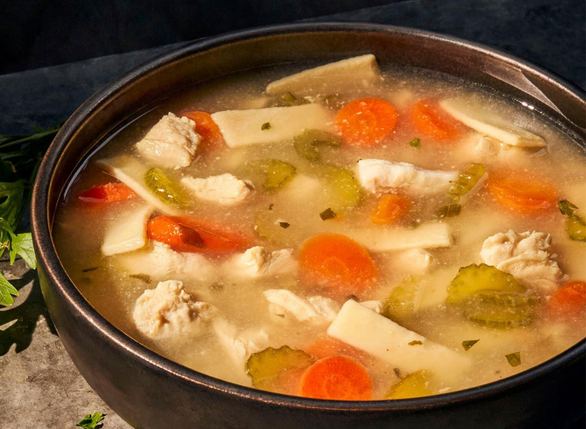 bowl of panera chicken noodle soup