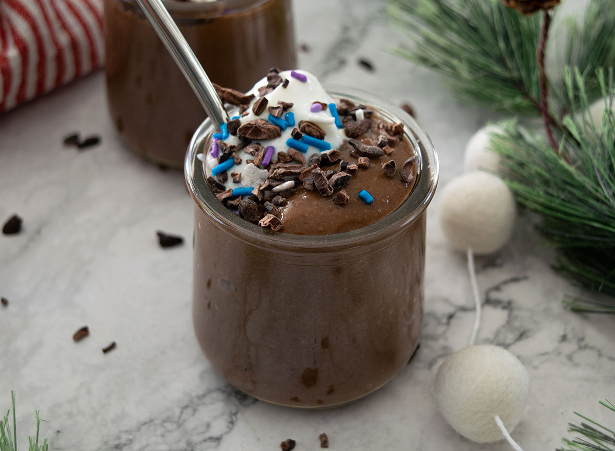 peppermint chocolate pudding