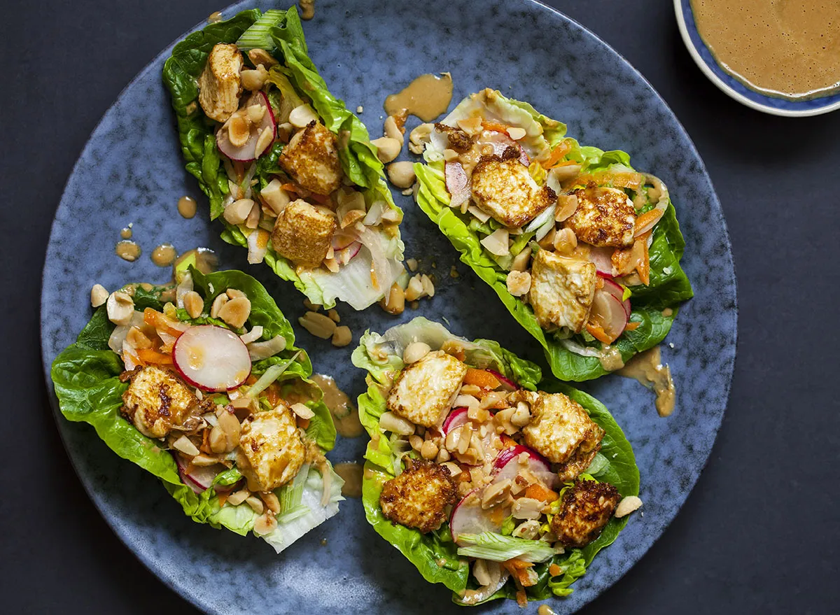 tofu lettuce wraps