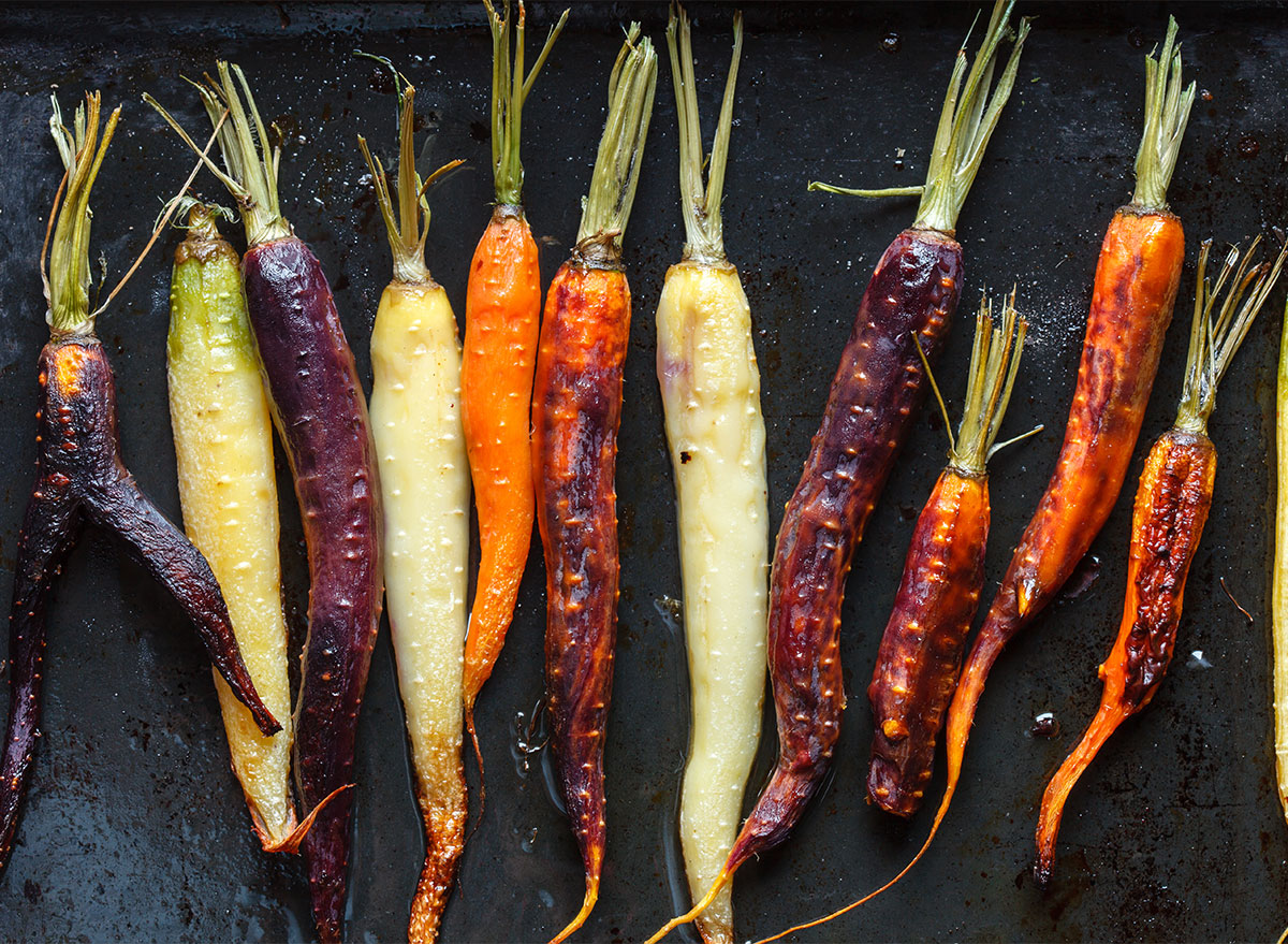 tricolor roasted carrots