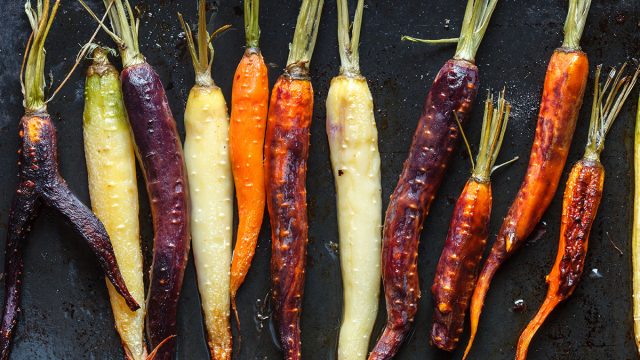 tricolor roasted carrots