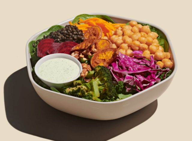 healthy fast-food—Sweetgreen super goddess bowl