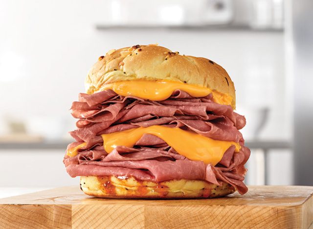 arbys half pound