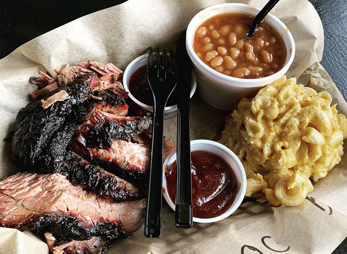 bbq brisket platter