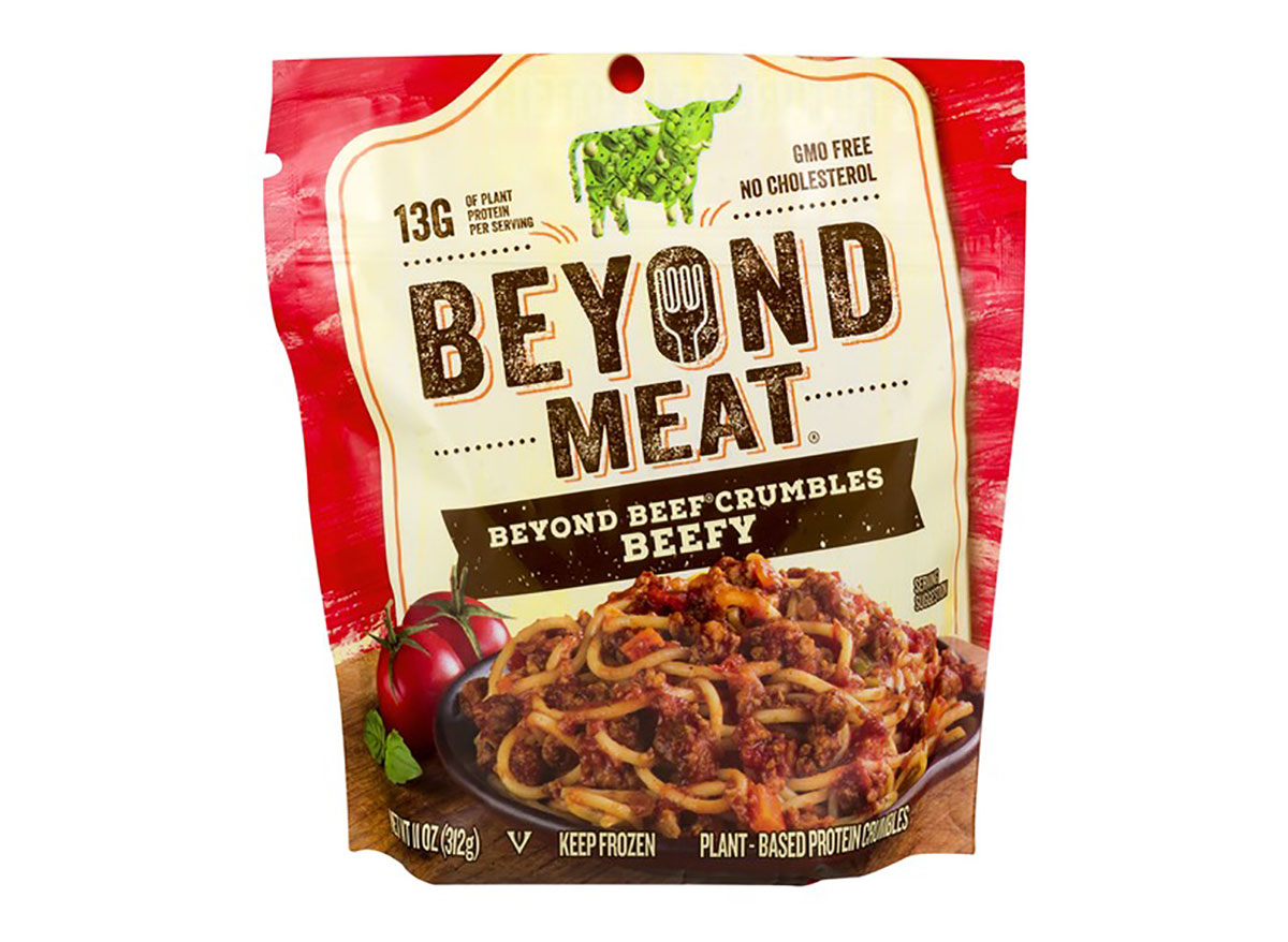 bag of beyond meat beefy crumbles
