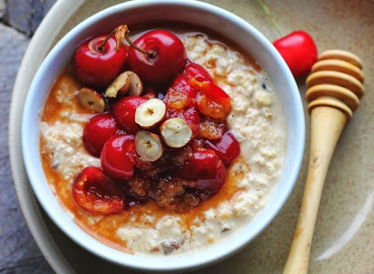 cherry almond oats