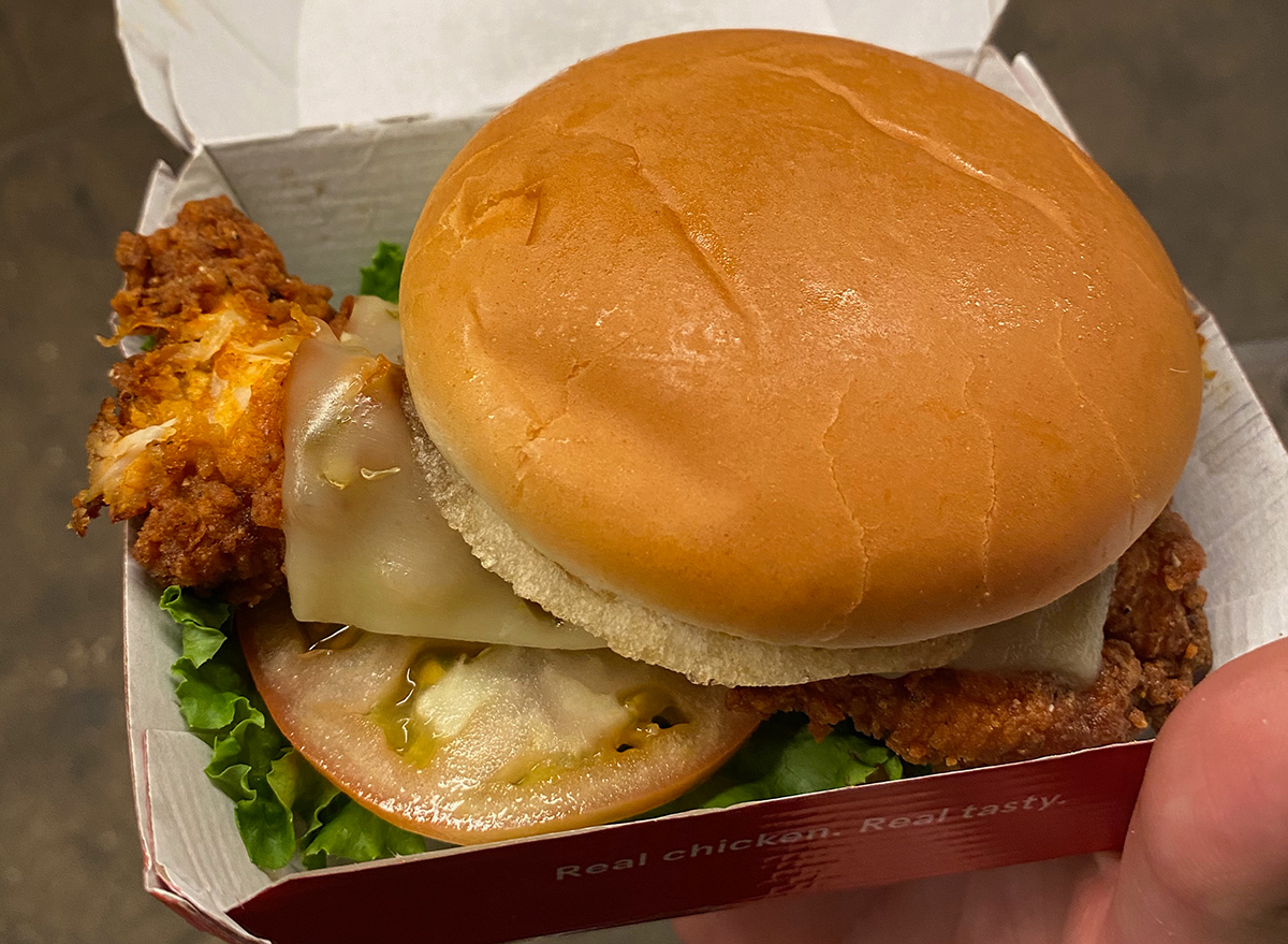 chick-fil-a spicy deluxe sandwich