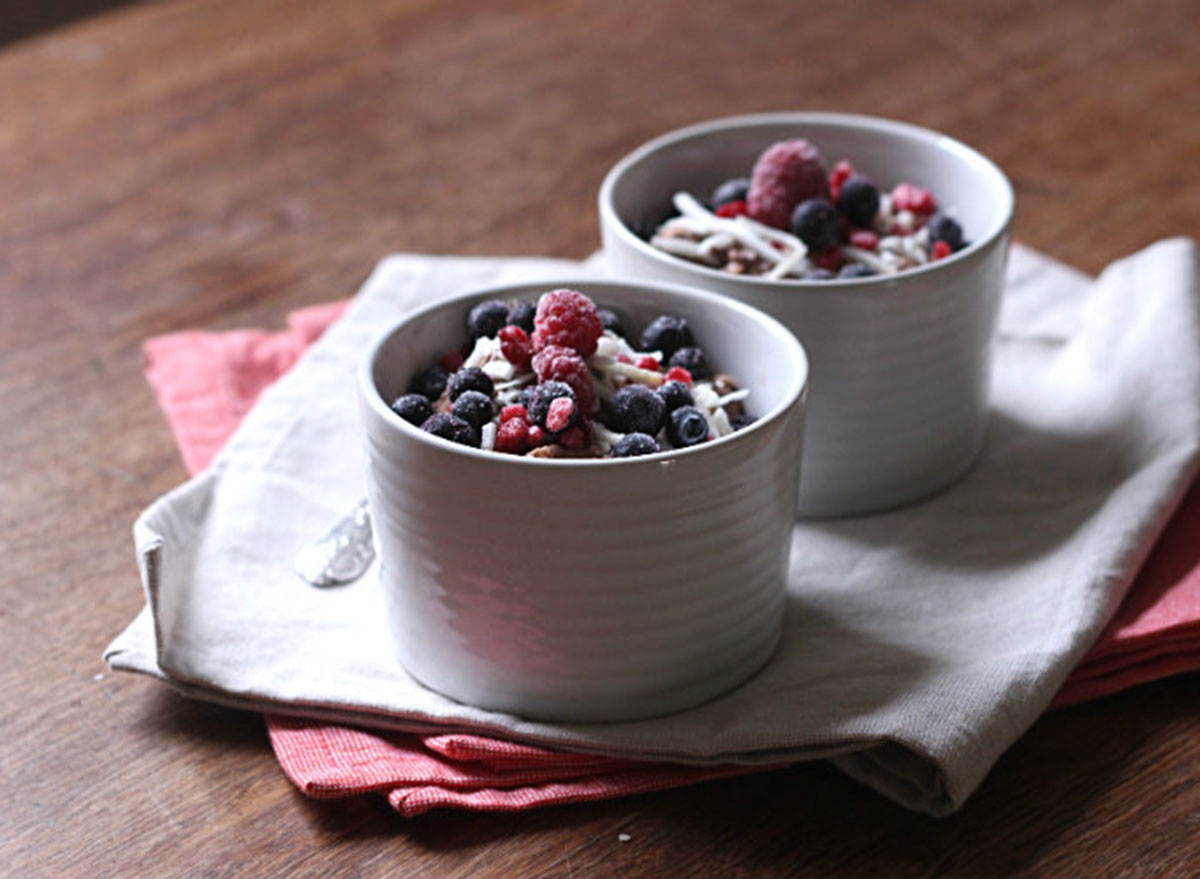 chocolate oat chia pudding to her core