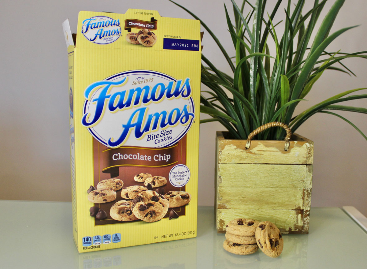 famous amos chocolate chip chocolate chip cookies bag