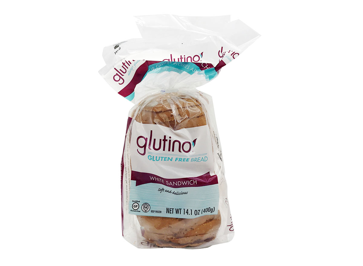 loaf of glutino gluten-free white bread