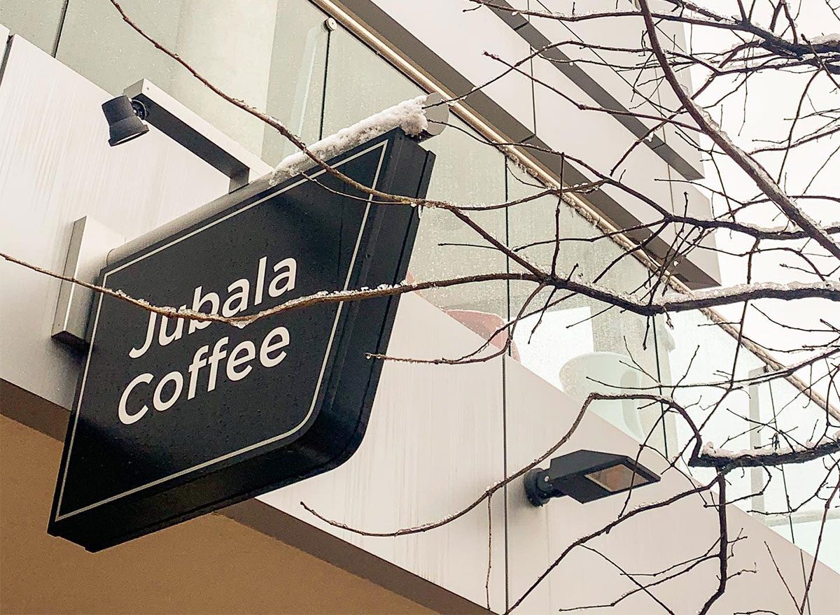 jubala coffee exterior sign