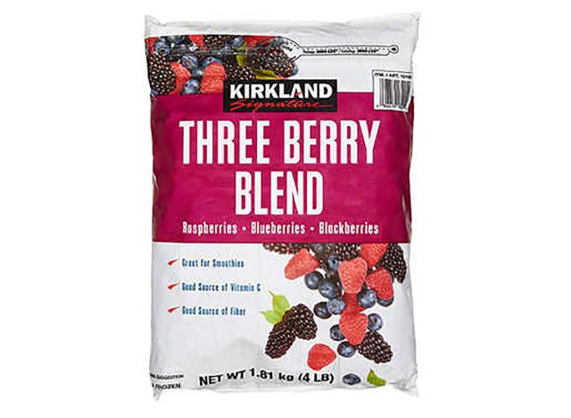 kirkland signature frozen three berry blend