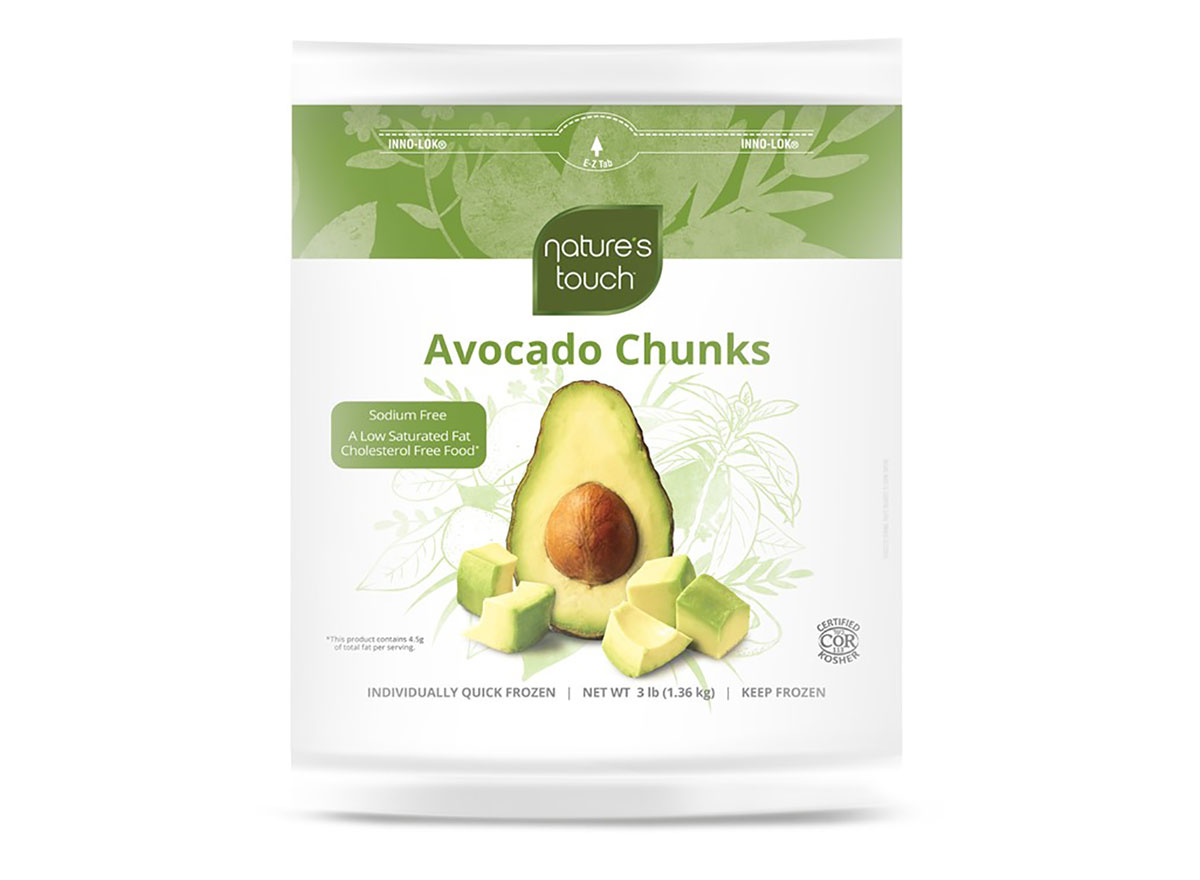 bag of natures touch frozen avocado chunks