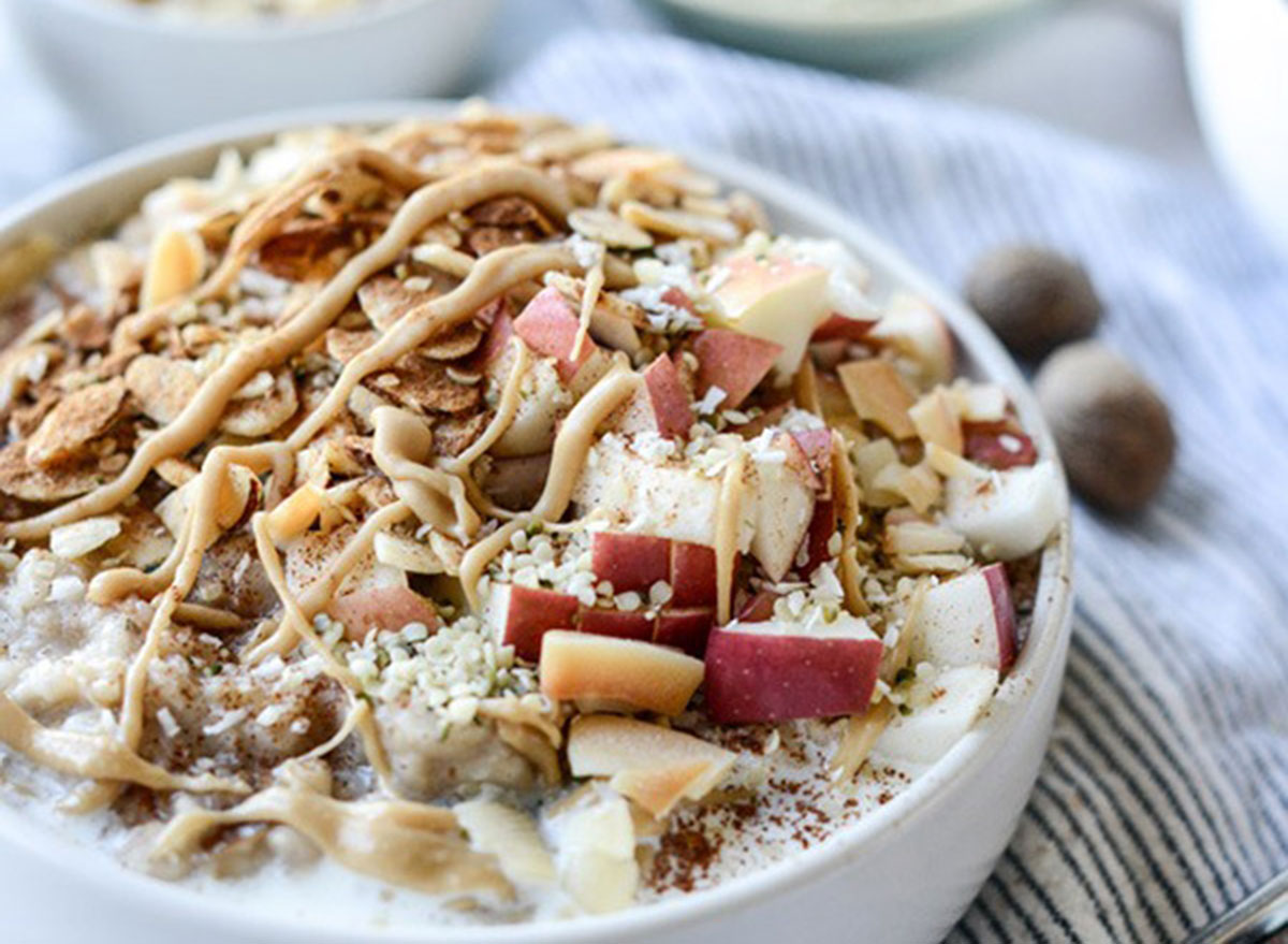 overnight oats Slow Cooker Apple Cinnamon