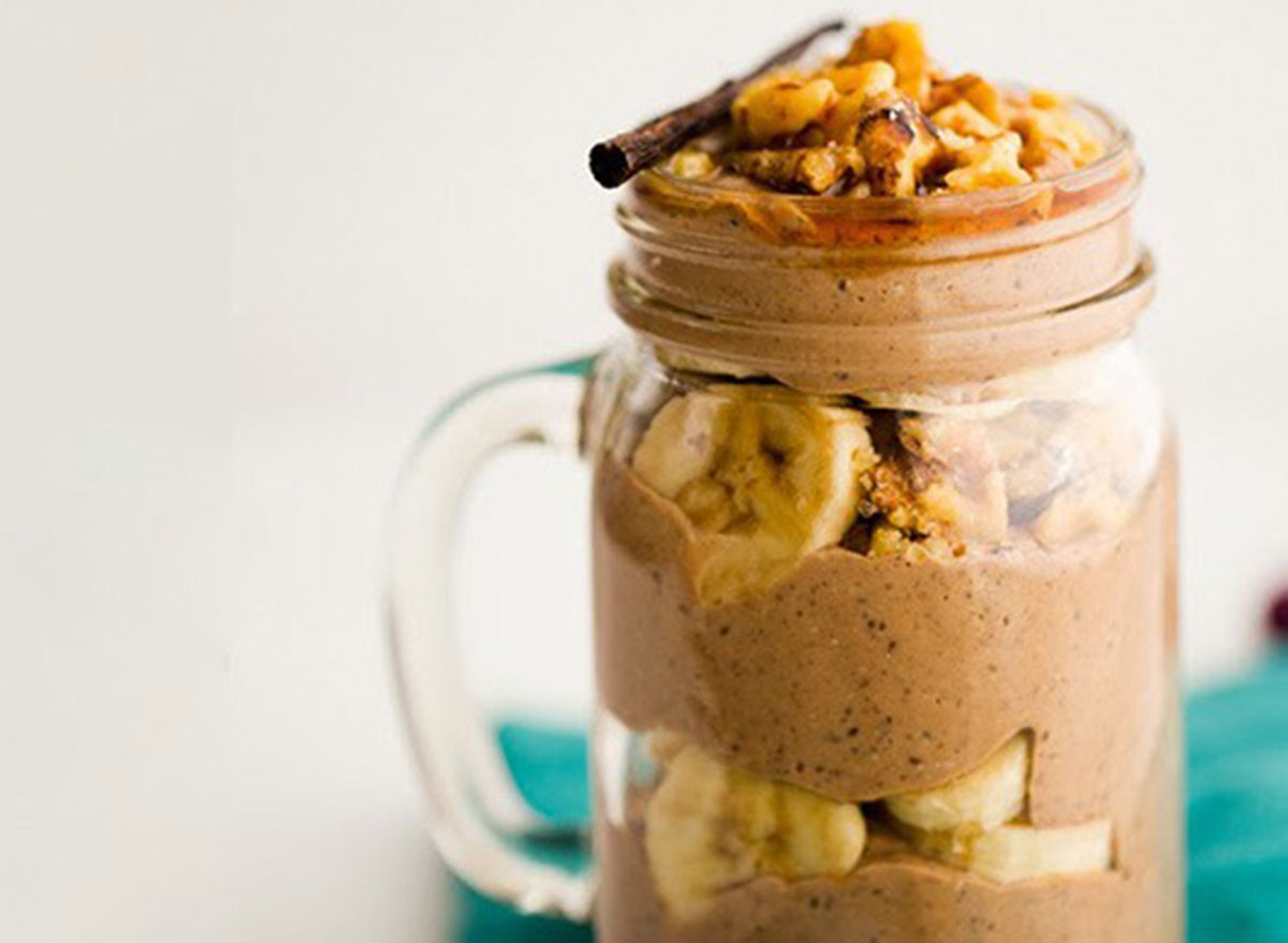 overnight oats overnight mocha banana parfait