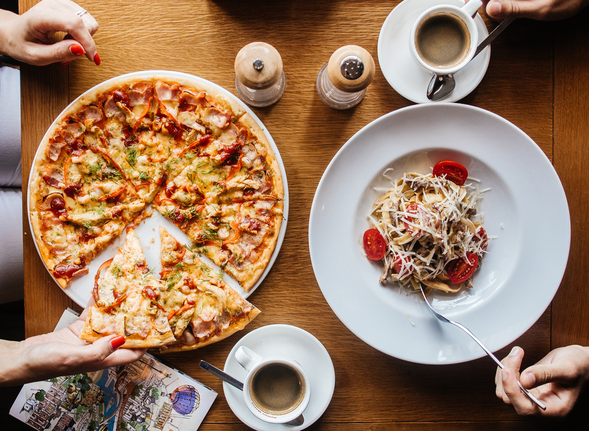 pasta pizza carbs