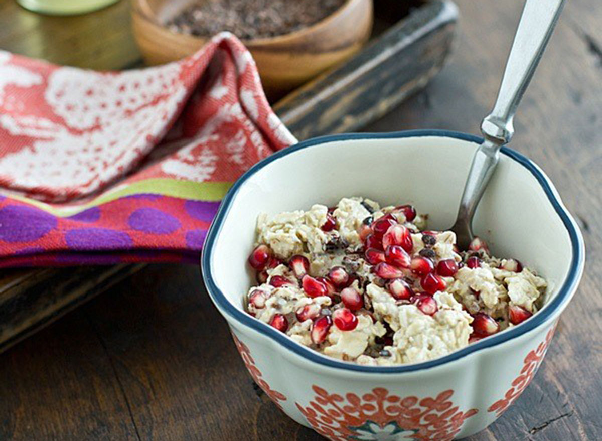 pomegranate cacao oats