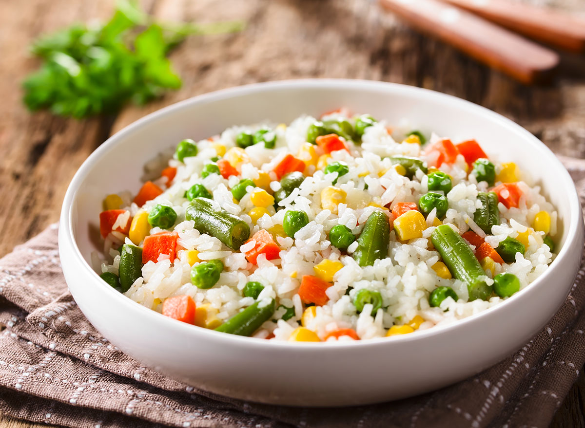 rice and vegetables