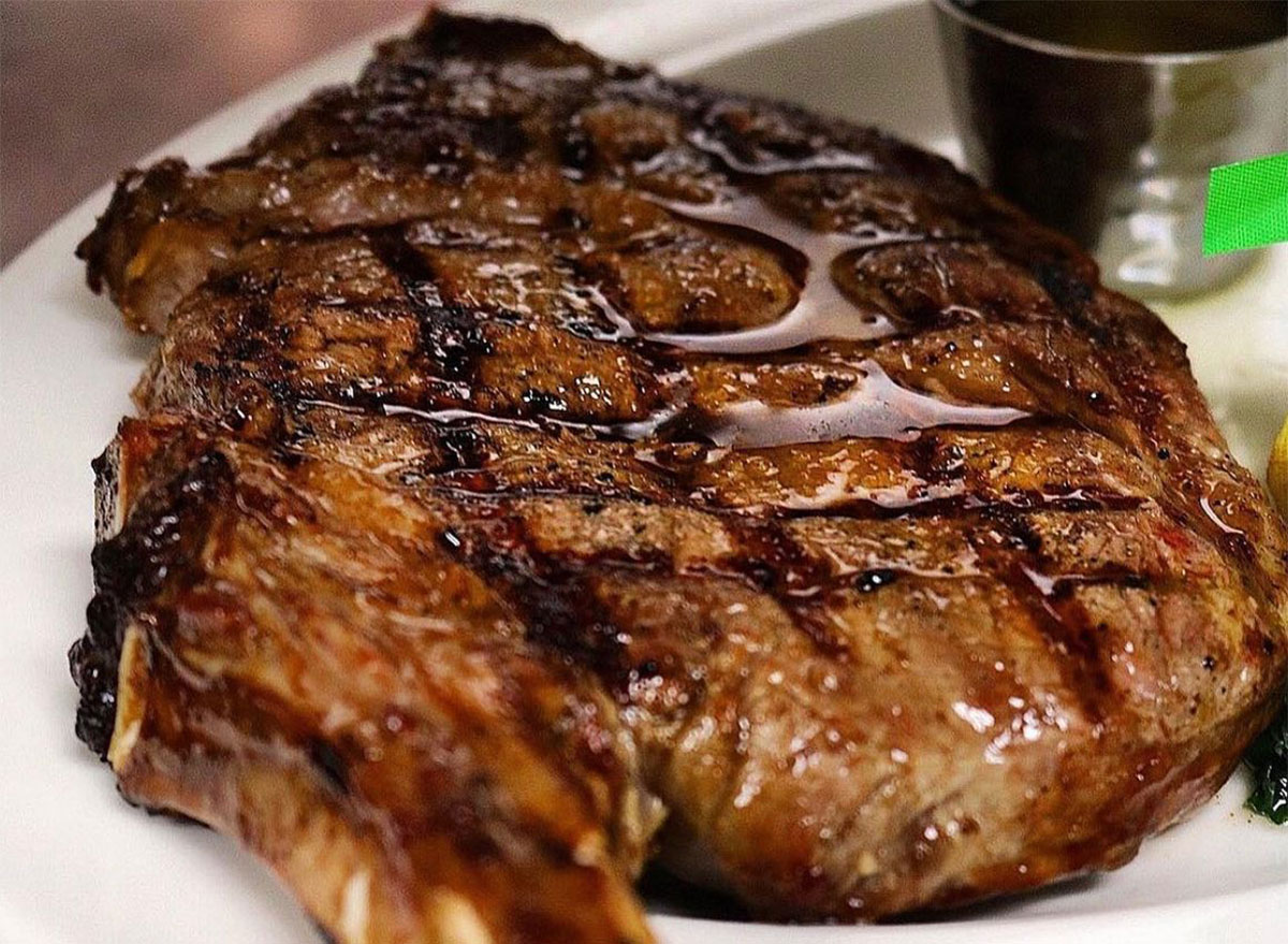 steak on a plate