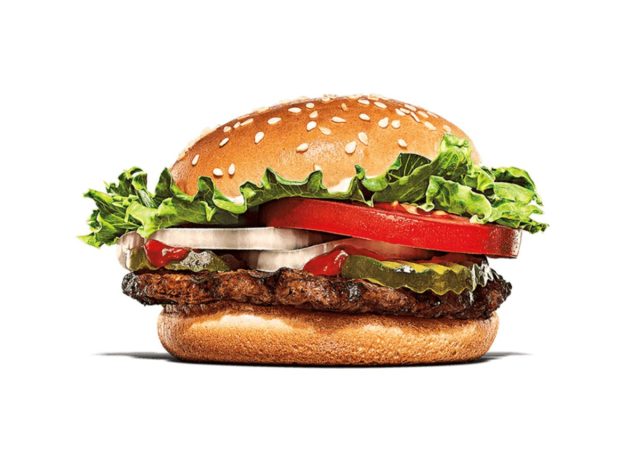 healthiest fast food burger-Burger King Whopper Jr.