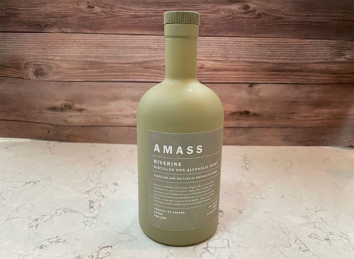 bottle of amass riverine non alcoholic spirit