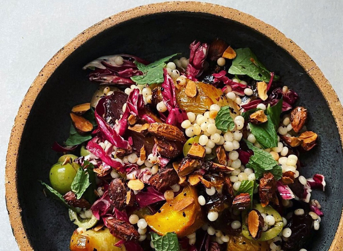 farro salad with roasted vegetables