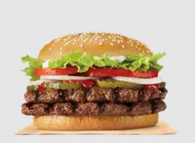 burger king double whopper
