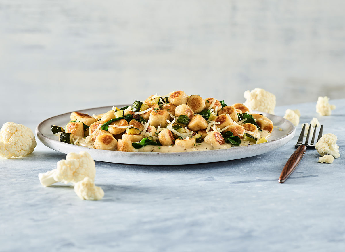 Cauliflower Gnocchi with Roasted Garlic Cream Recipe — Eat This Not That