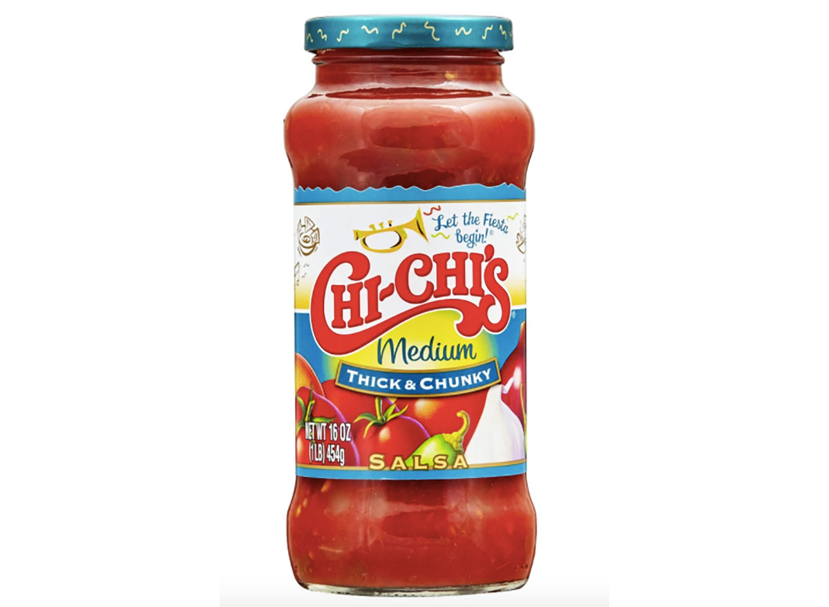 bottle of chi chis mexican salsa
