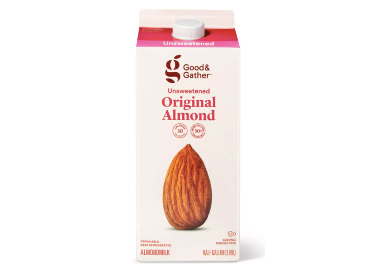 good and gather almond milk half gallon
