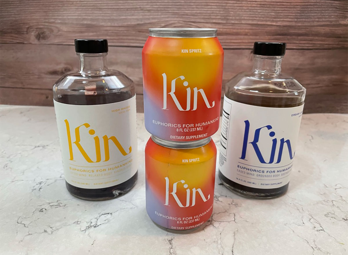 bottles of kin euphorics spirits