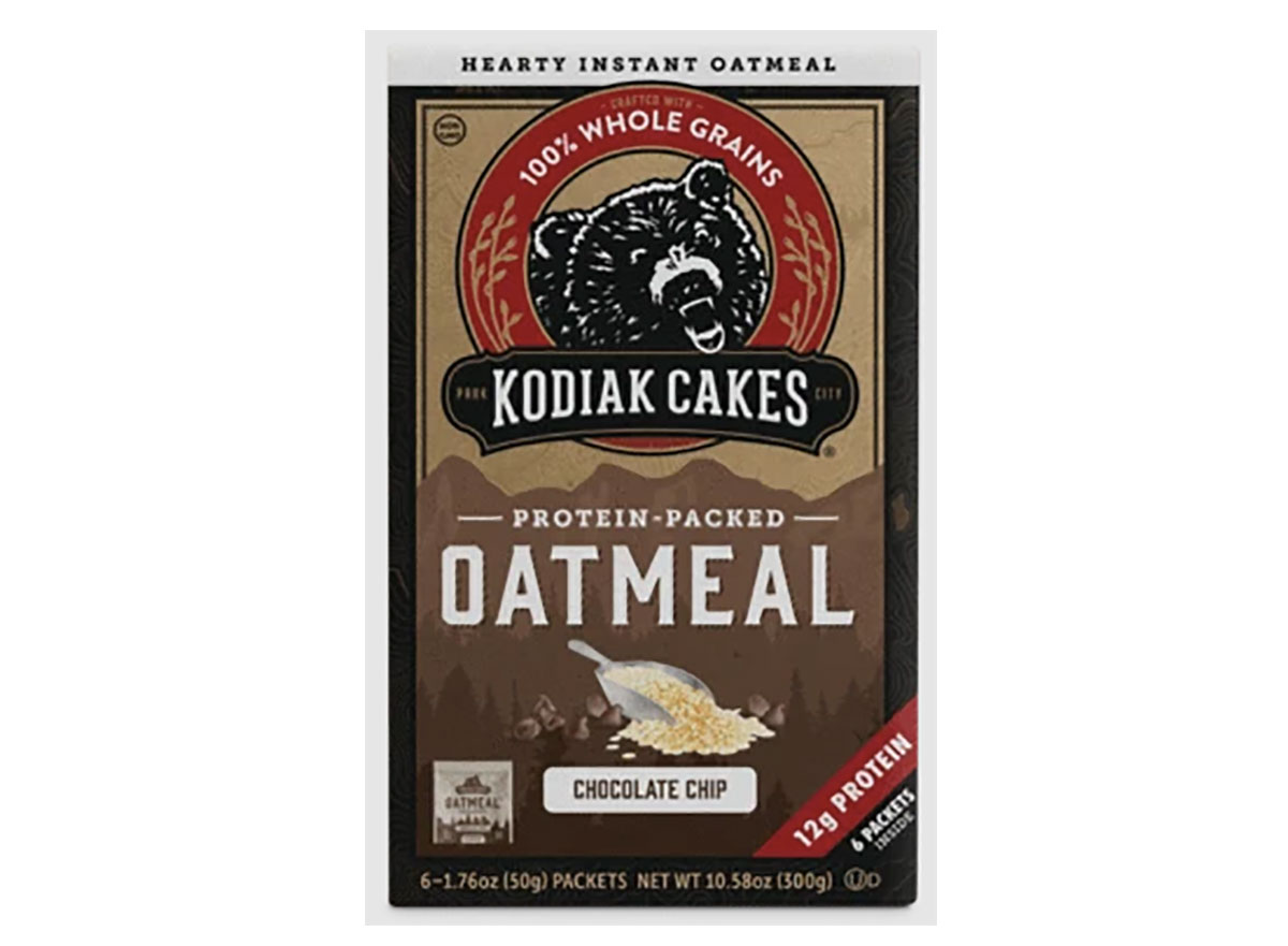 box of kodiak cakes chocolate chip oatmeal