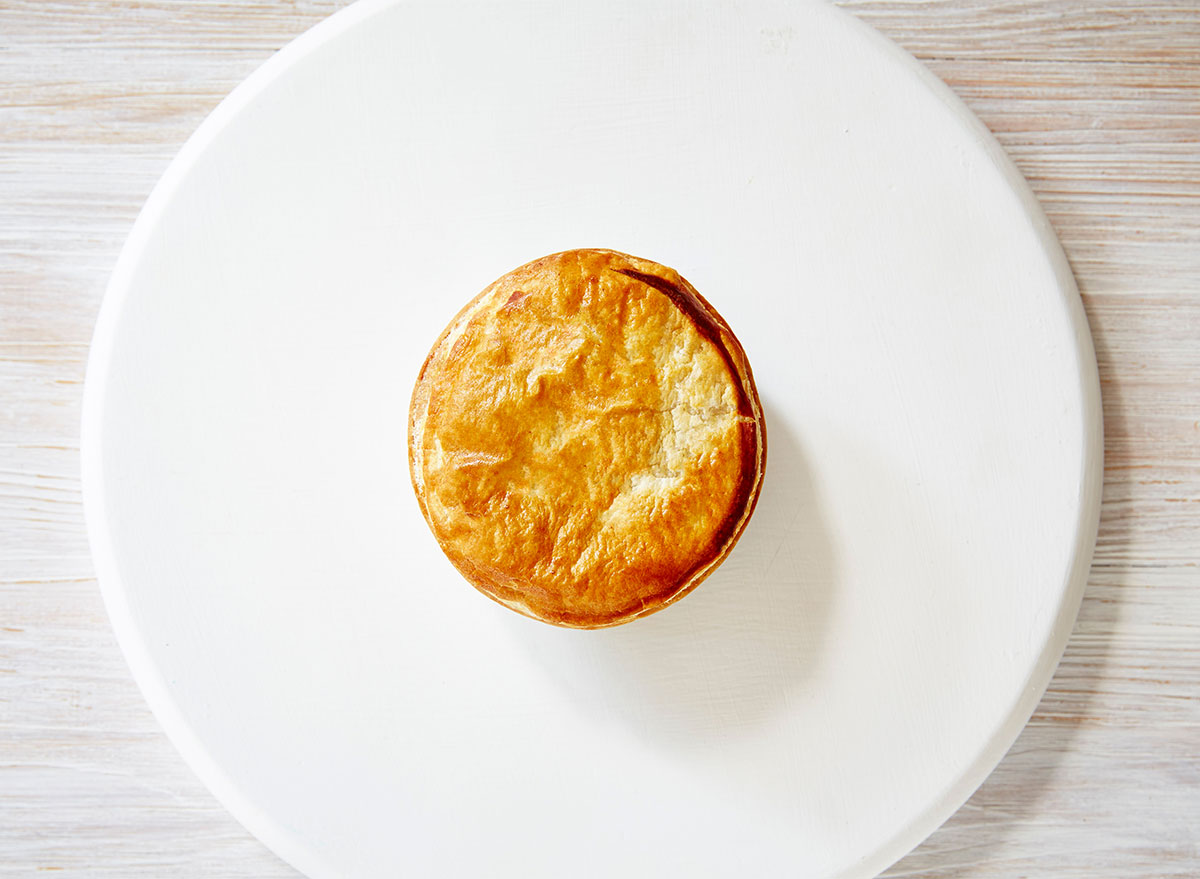 meat pie on white plate