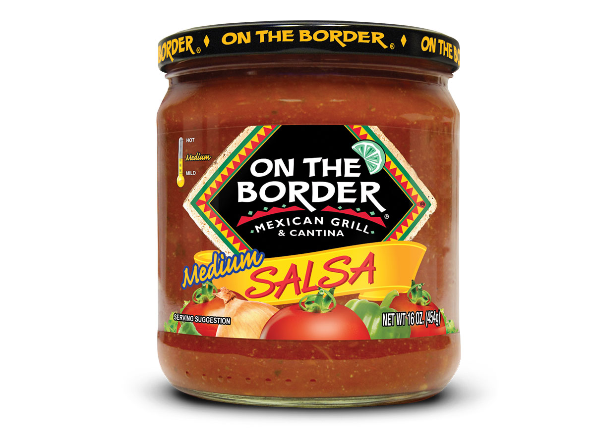 jar of on the border salsa