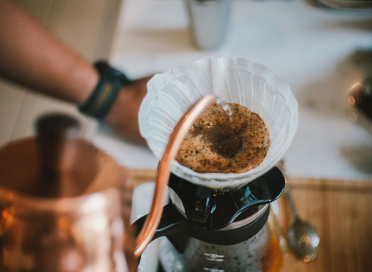 pour over coffee