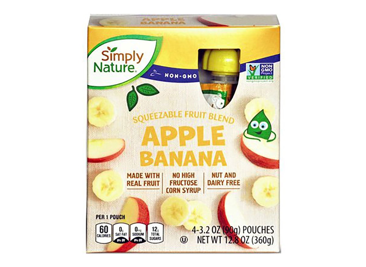 apple banana squeezable fruit pouches