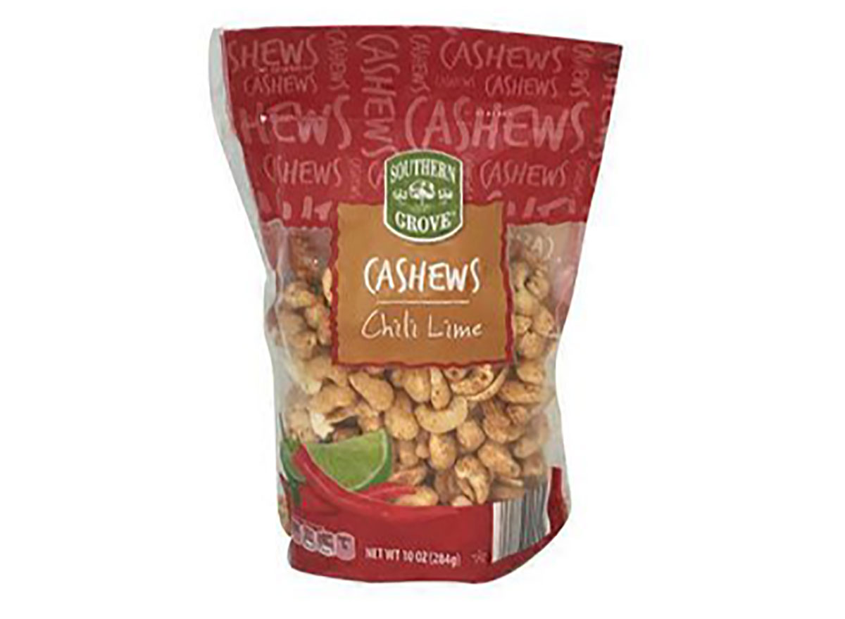 bag of southern grove chili lime cashews