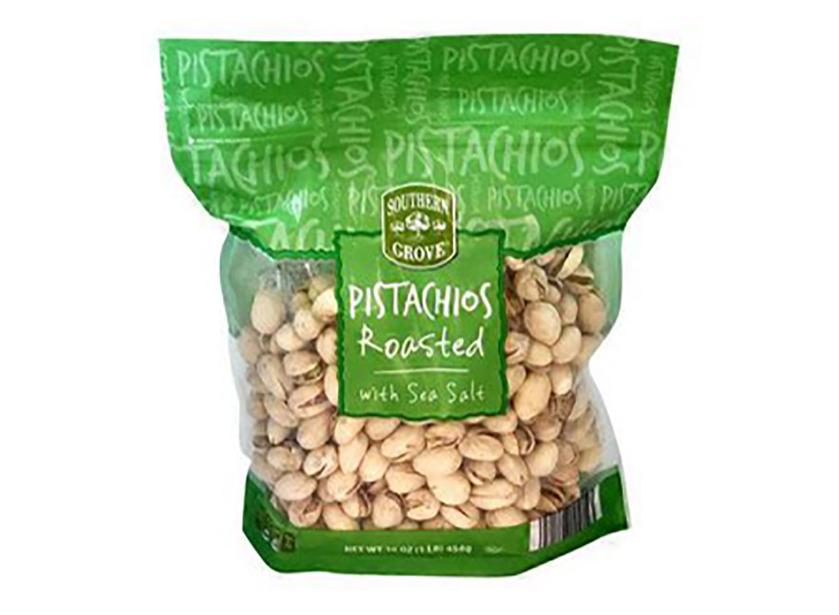 bag of southern grove roasted pistachios