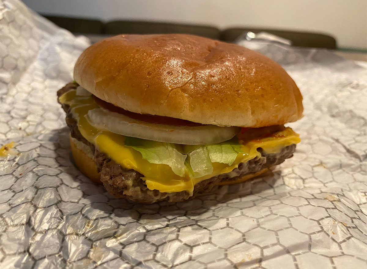 Wendys Daves Single Cheeseburger