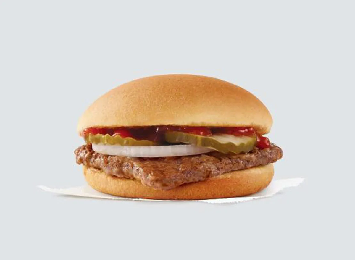 wendys junior hamburger