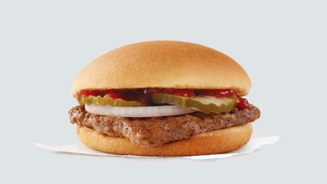 wendys junior hamburger