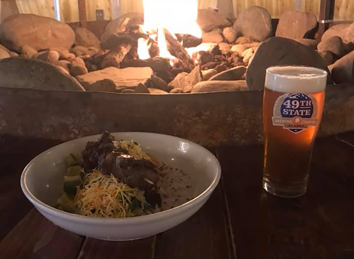 49th state brewing beer and chili bowl